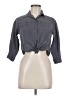 Zara Gray 3/4 Sleeve Button-Down Shirt Size 8 - 9 - photo 1