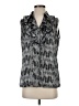 Tahari by ASL 100% Polyester Silver Sleeveless Blouse Size S - photo 1