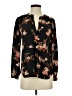 Joie Floral Black Long Sleeve Blouse Size XS - photo 1