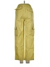 Happily Grey 100% Cotton Yellow Cargo Pants Size S - photo 2