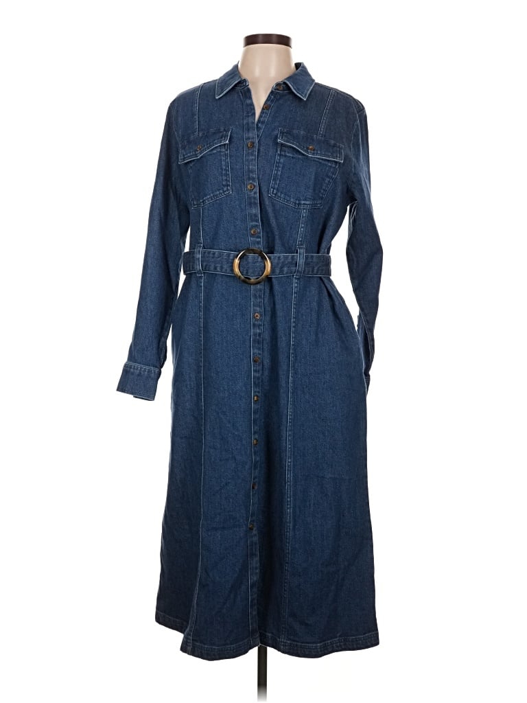 Lands' End Casual Dress In Blue