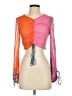 STAUD 100% Viscose Pink Long Sleeve Top Size XS - photo 1