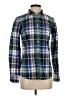 J.Crew 100% Cotton Plaid Green Long Sleeve Button-Down Shirt Size 0 - photo 1