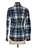 J.Crew 100% Cotton Plaid Green Long Sleeve Button-Down Shirt Size 0 - photo 2