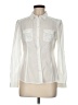 Old Navy 100% Cotton Ivory Long Sleeve Button-Down Shirt Size M - photo 1