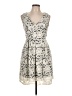 Monteau Paisley Ivory Cocktail Dress Size L - photo 1