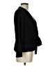 Topshop 100% Polyester Black Long Sleeve Blouse Size 10 - photo 4