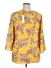 Papermoon Yellow 3/4 Sleeve Blouse Size XL - photo 2