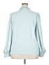 Ann Taylor 100% Polyester Teal Long Sleeve Blouse Size XXL - photo 2