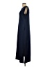 Grecerelle Solid Blue Casual Dress Size L - photo 5