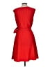DKNY 100% Polyester Red Cocktail Dress Size 10 - photo 2