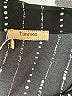 Timeson 100% Polyester Stripes Black Short Sleeve Blouse Size L - photo 7