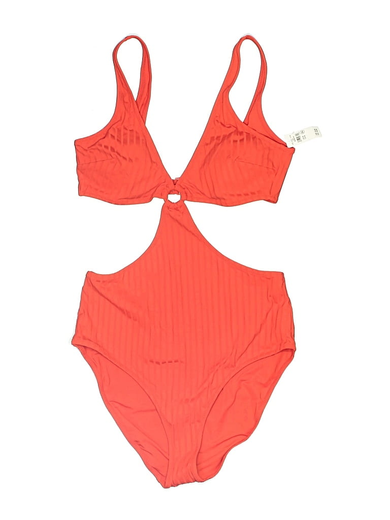 Pre-owned Aerie One Piece Swimsuit In Orange