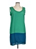 Thakoon for Target 100% Polyester Color Block Teal Casual Dress Size L - photo 1