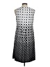 Perceptions Graphic Silver Cocktail Dress Size M - photo 2