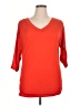 Doublju 100% Spandex Orange 3/4 Sleeve Top Size XL - photo 1