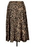Halogen 100% Polyester Animal Print Brown Casual Skirt Size XL - photo 2