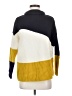 French Connection Color Block Yellow Turtleneck Sweater Size XS - photo 1
