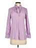 Chico's 100% Polyester Purple Long Sleeve Blouse Size Sm Petite (0) - photo 1