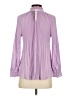 Chico's 100% Polyester Purple Long Sleeve Blouse Size Sm Petite (0) - photo 2