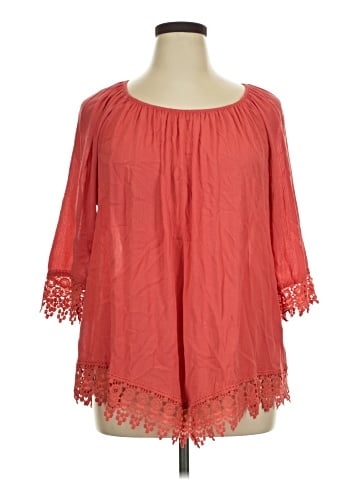 NY Collection 3/4 Sleeve Blouse (view 1)