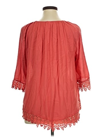 NY Collection 3/4 Sleeve Blouse (view 2)