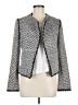 Ann Taylor 100% Polyester Houndstooth Gray Blazer Size 6 - photo 1