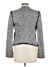 Ann Taylor 100% Polyester Houndstooth Gray Blazer Size 6 - photo 2