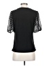 CeCe Black Short Sleeve Top Size S - photo 2