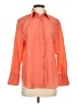 Massimo Dutti Color Block Orange Long Sleeve Button-Down Shirt Size 2 - photo 1