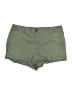 Ann Taylor LOFT Solid Green Khaki Shorts Size 14 - photo 1