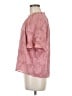 Ann Taylor LOFT 100% Polyester Pink Short Sleeve Blouse Size Med Petite - photo 5
