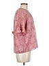 Ann Taylor LOFT 100% Polyester Pink Short Sleeve Blouse Size Med Petite - photo 4