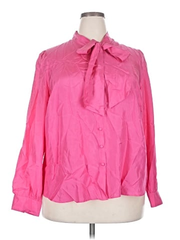 Boden Long Sleeve Silk Top (view 1)