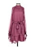 Keepsake 100% Polyester Solid Burgundy Pink Casual Dress Size S - photo 1