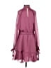 Keepsake 100% Polyester Solid Burgundy Pink Casual Dress Size S - photo 2