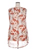 New Look 100% Polyester Orange Sleeveless Blouse Size 18 - photo 2