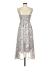 Shein 100% Polyester Floral Gray Casual Dress Size M - photo 2