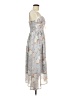 Shein 100% Polyester Floral Gray Casual Dress Size M - photo 4