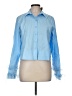 J.Crew Collection 100% Cotton Blue Long Sleeve Blouse Size 8 - photo 1