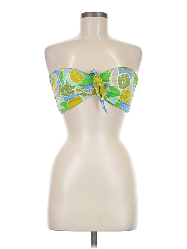 Pre-owned Illa Illa Sleeveless Top Green Strapless Neckline Tops