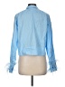 J.Crew Collection 100% Cotton Blue Long Sleeve Blouse Size 8 - photo 2