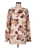 Ann Taylor LOFT Outlet 100% Polyester Tan Long Sleeve Blouse Size L - photo 1