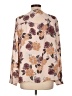 Ann Taylor LOFT Outlet 100% Polyester Tan Long Sleeve Blouse Size L - photo 2