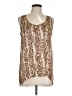 French Laundry Brown Sleeveless Blouse Size L - photo 1
