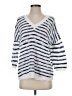 CAbi Stripes Blue Pullover Sweater Size XS - photo 1
