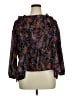H&M 100% Polyester Paisley Black Long Sleeve Blouse Size 14 - photo 1