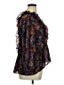 H&M 100% Polyester Paisley Black Long Sleeve Blouse Size 14 - photo 4