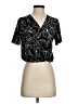 Astr 100% Polyester Black Short Sleeve Blouse Size XS - photo 1