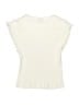 Zara Ivory Short Sleeve Top Size 9 - 10 - photo 2